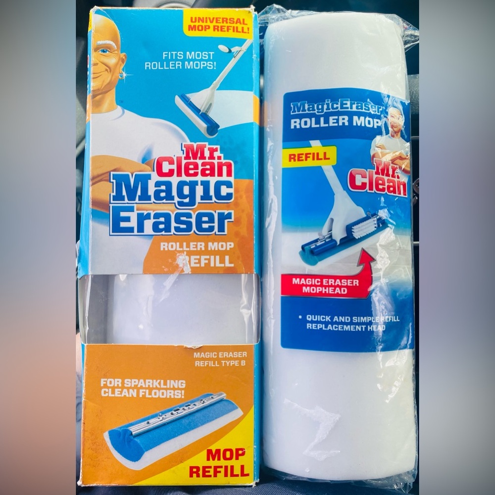 Mr Clean Magic Eraser Roller Mop Refill - White set of 2